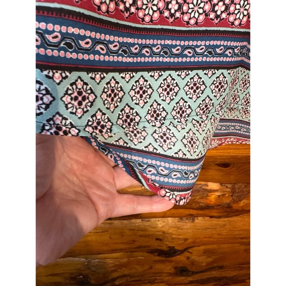 Pink‎ Rose Navy Patterned Tunic Size XL - Picture 3 of 8